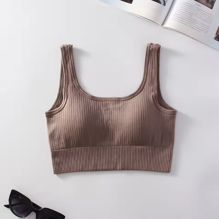 Essential Ribbed Crop Tank