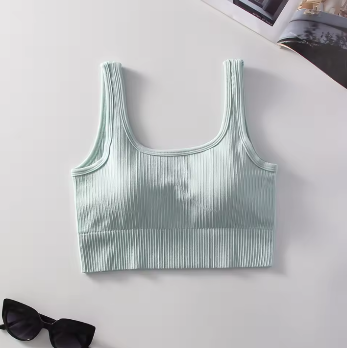 Essential Ribbed Crop Tank