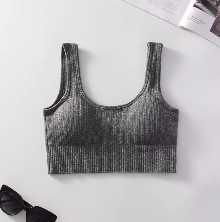 Essential Ribbed Crop Tank